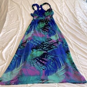 Dynamite Tropical Print Maxi Dress Size Small